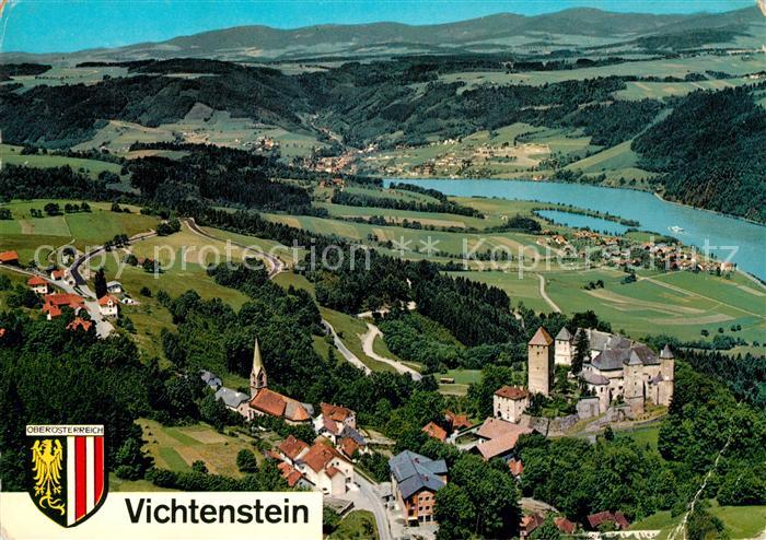 Vichtenstein Donau Fliegeraufnahme
