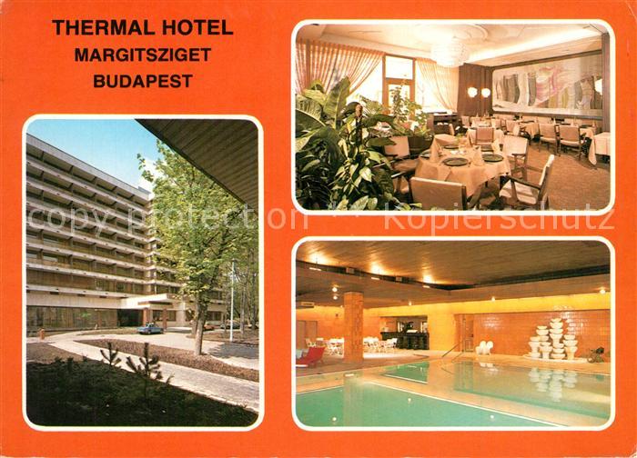 Budapest Thermal Hotel Margitsziget Speisesaal Hallenbad