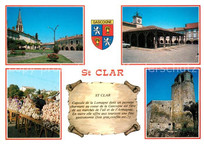 Saint-Clar Teilansichten Markt Ruine