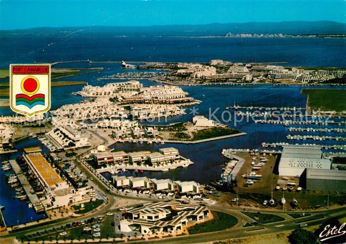 Port Camargue Vue aerienne Les marinas et le port La Grande Motte