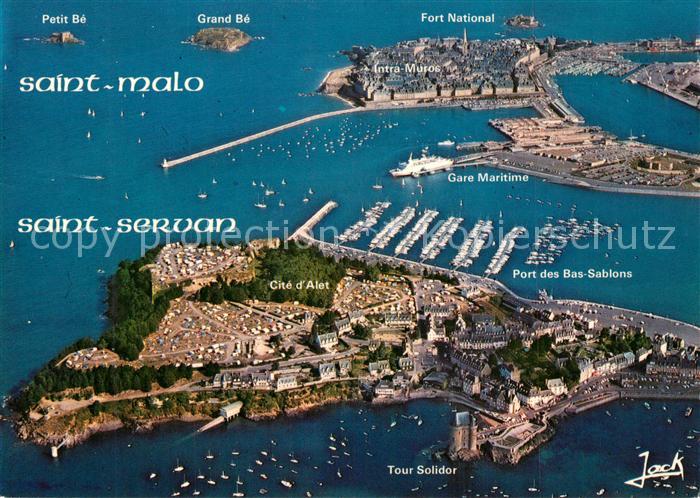 Saint-Servan Ille-et-Vilaine La cite d’Alet le port en eau profonde et St Malo V
