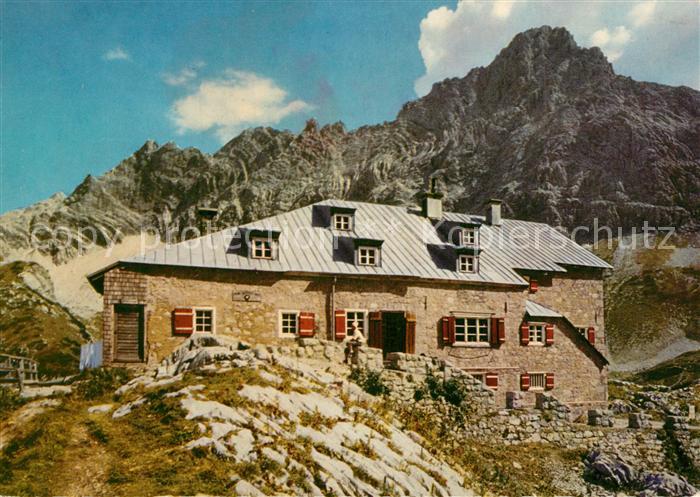 Prinz Luitpold Haus mit Fuchskarspitze im Hochvogelgebiet