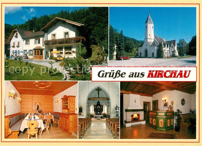 Warth Niederoesterreich Gasthof Pension Gauss Gaststube Kirche Inneres