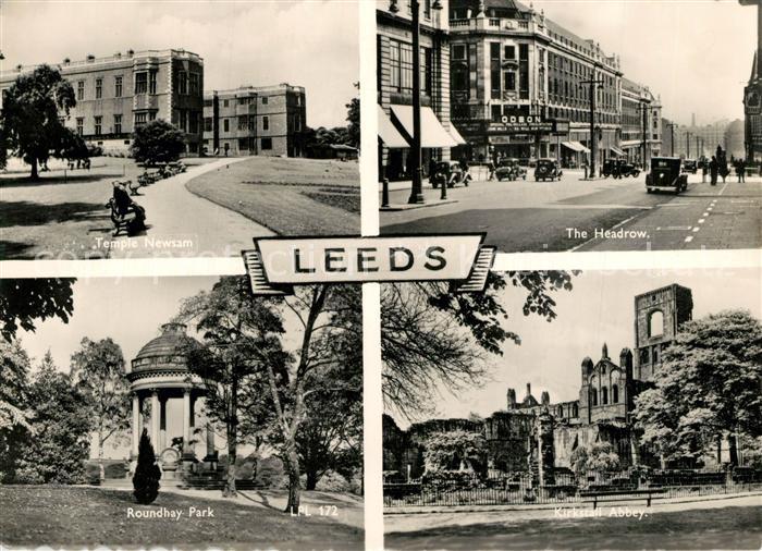 Leeds Maidstone Teple Newsam The Headrow Rondhay Park Kirkstall Abbey