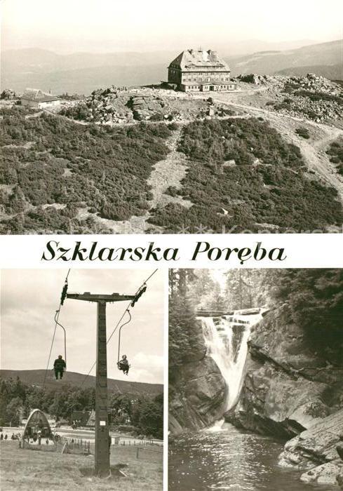 Szklarska Poreba Schronisko PTTK na Szrenicy Stacja wyciagu na Szrenice Wodospad