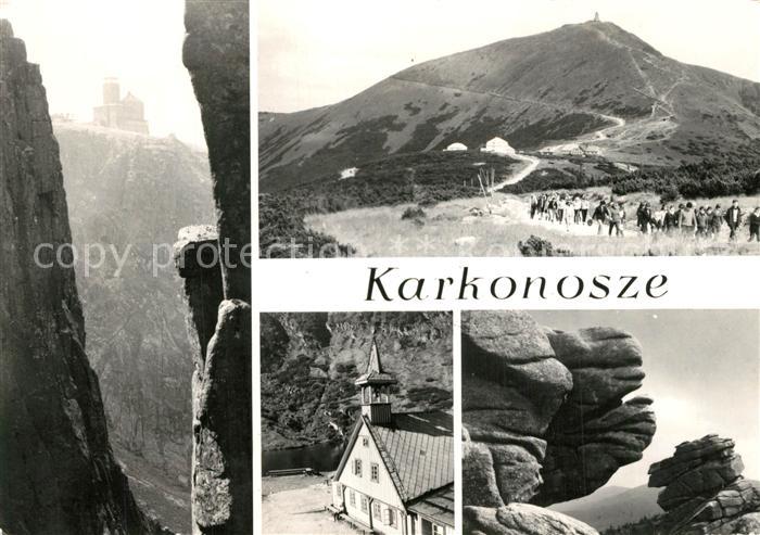 Karkonosze Schronisko PTTK Nad Snieznymi Kotlami Sniezka Samotnia Grupa skalna K