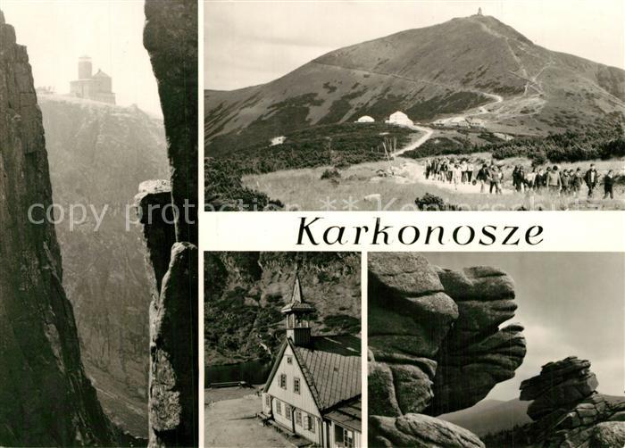 Karkonosze Schronisko PTTK Nad Snieznymi Kotlami Sniezka Samotnia Grupa skalna K