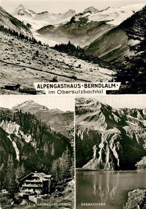 Neukirchen Grossvenediger Alpengasthaus Berndlalm Hackkogel Seebachsee