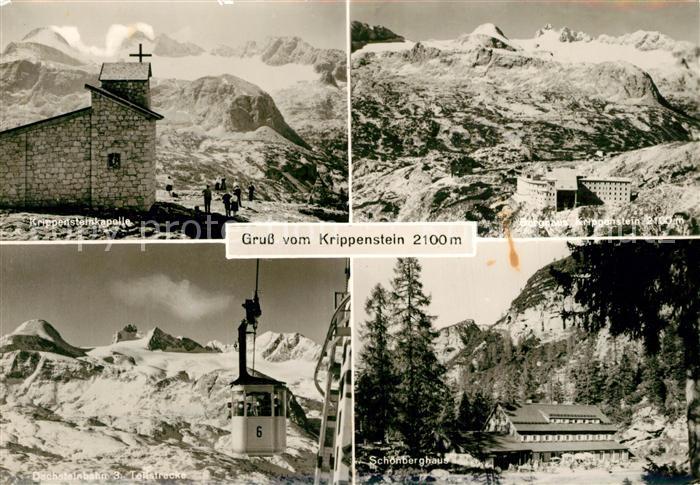 Krippenstein Kapelle Berghaus Dachsteinbahn Schoenberghaus