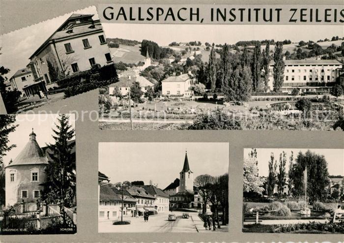 Gallspach Institut Zeileis Panorama Schloss Ortsmotiv Park