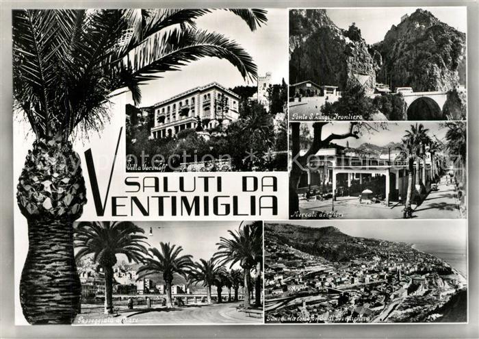 Ventimiglia Liguria Villa Voronoff Ponte S Luigi Passeggiata Mercato Panorama