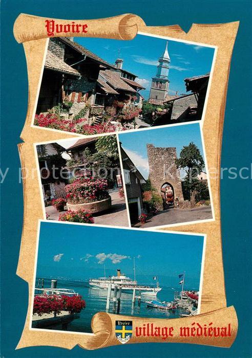 Yvoire Village medieval fleurie Le port