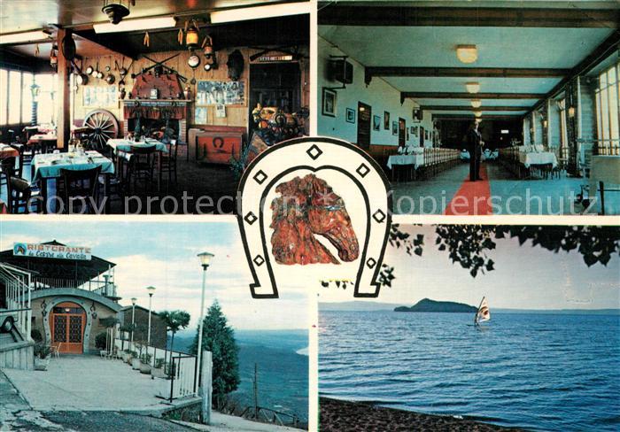 Montefiascone Ristorante Alla Cavalla Gast und Speiseraum Eingang Panorama