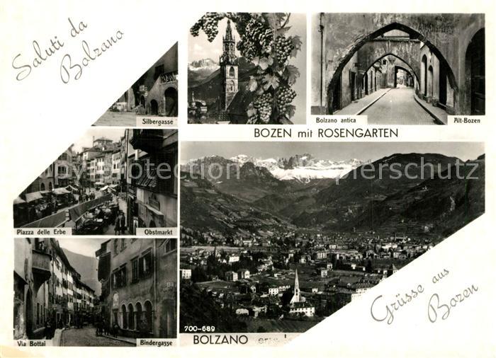 Bolzano Silbergasse Obstmarkt Alt Bozen Bindergasse Panorama