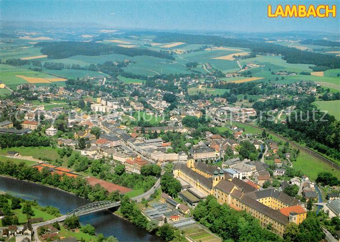 Lambach Oberoesterreich Erholungsort an der Traun mit Benediktinerstift Fliegera