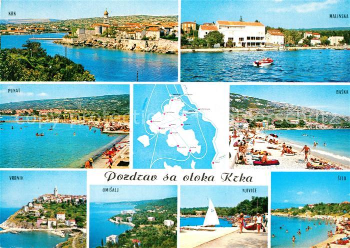 Krk Kuestendoerfer der Insel