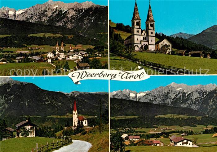 Weerberg Gesamtansicht mit Alpenpanorama Ortsmotiv mit Kirche