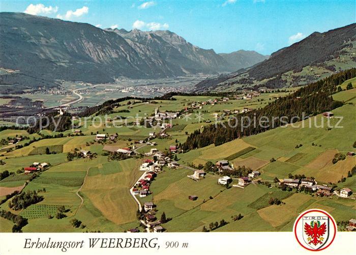 Weerberg Erholungsort Inntal Alpenpanorama Rofangebirge Fliegeraufnahme