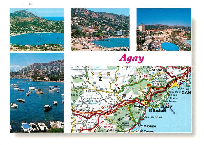 Agay Var Panorama Küste Hafen Strand Hotelanlage