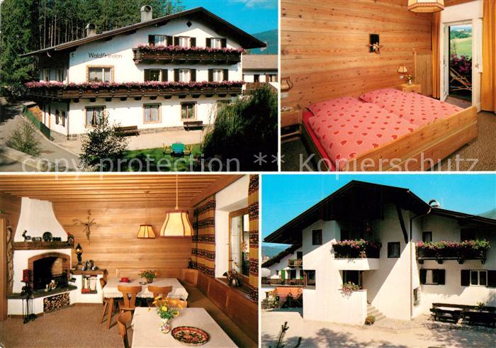 Kastelruth Suedtirol Hotel Garni Waldfrieden Restaurant Kamin Fremdenzimmer
