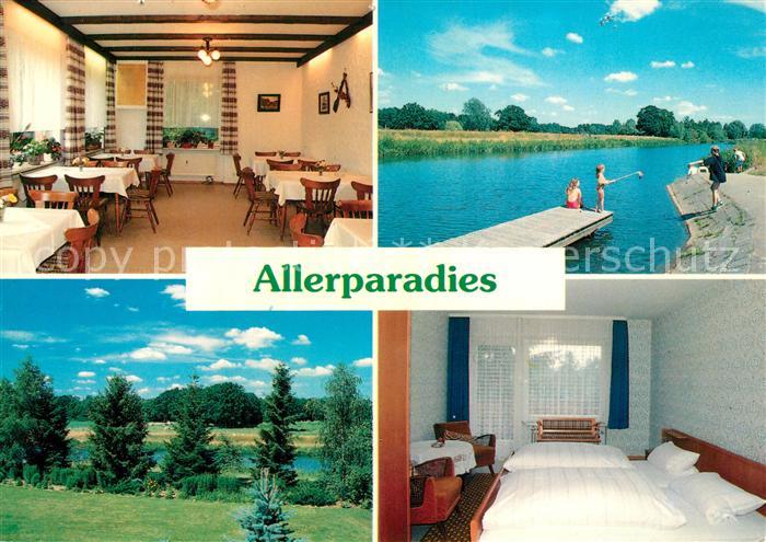 Langlingen Gaestehaus Pension Allerparadies Landschaftspanorama Badesteg