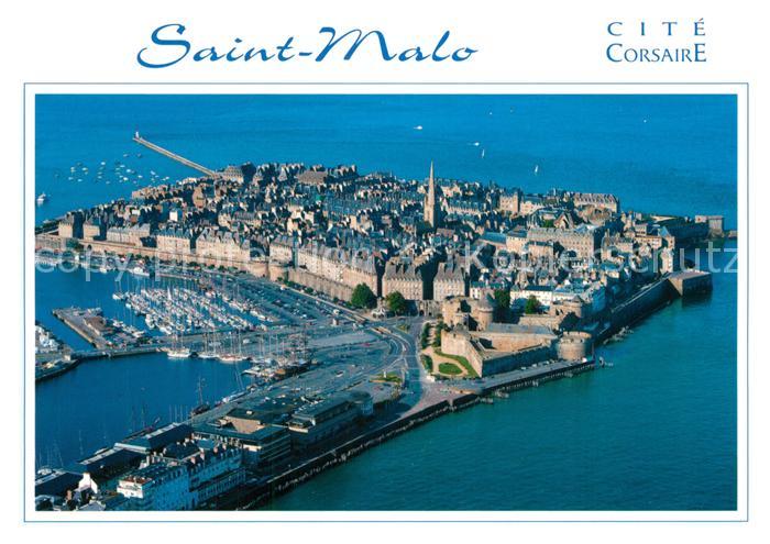 Saint-Malo 35 La ville close vue aérienne