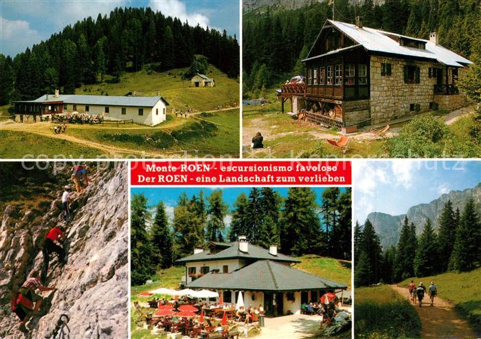 Mendelpass Wandergebiet Monte Roen Roenalm ueberetscher Huette Klettersteig Schu