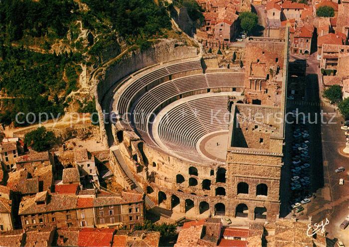 Orange Vaucluse Le Théâtre Antique Amphitheater Fliegeraufnahme