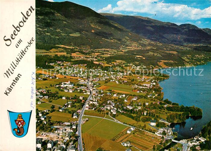 Seeboden Millstaettersee Fliegeraufnahme