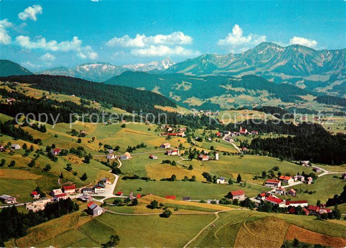 Langenegg Luftkurort Bregenzerwald Fliegeraufnahme