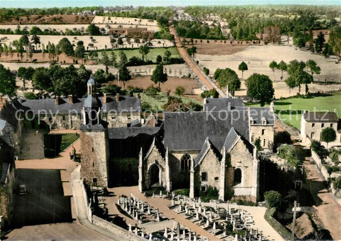Champeaux d Ille-et-Vilaine Eglise vue aérienne