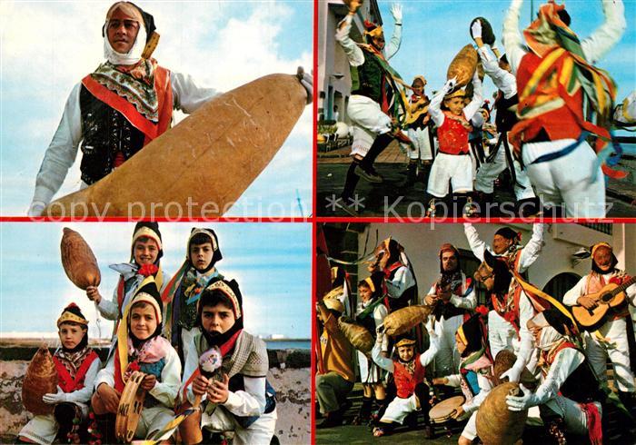 Lanzarote Kanarische Inseln Parranda de Buches Trachten Folklore