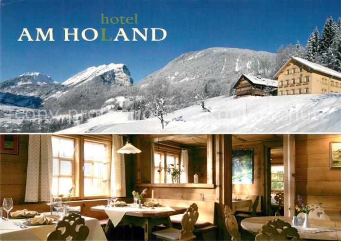 Au Bregenzerwald Hotel Am Holand Restaurant Winterpanorama