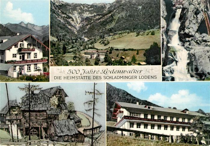 Ramsau Dachstein Steiermark 500 Jahre Lodenwalker Heimstaette des Schladminger L
