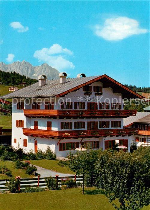 Kitzbuehel Tirol Gaestehaus Pension Haus Toni Sailer gegen Wilden Kaiser