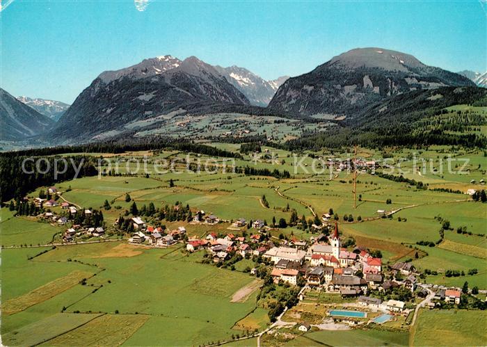 Mariapfarr Sommerfrische Wintererholungsort Alpenpanorama Fliegeraufnahme