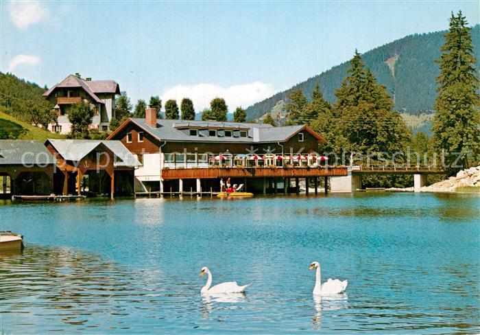 Lunz See Niederoesterreich Grubmayrs Seeterrasse Gasttaette Restaurant am Lunzer