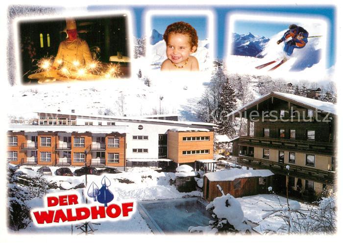 Zell See Hotel Restaurant Der Waldhof Wintersportplatz Alpen Skifahrer