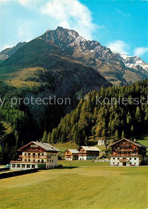Kals Grossglockner Gasthof Taurer gegen Kendlspitze Hohe Tauern