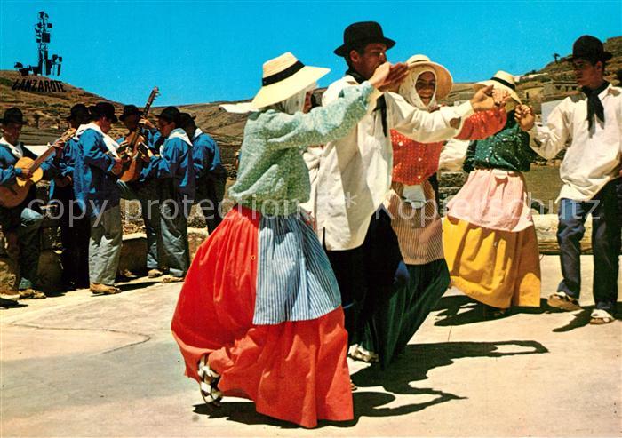 Lanzarote Kanarische Inseln Folklore-Tanz de la Isla