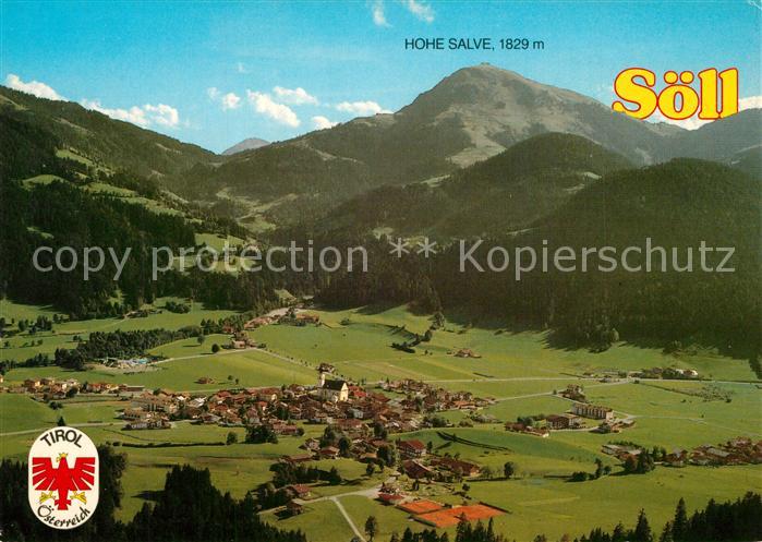 Soell Tirol Hohe Salve Wilder Kaiser Fliegeraufnahme