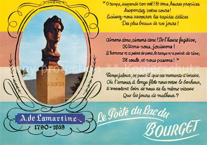 Bourget Seine-Saint-Denis Le A. de Lamartine Le Poete du Lac du Bourget
