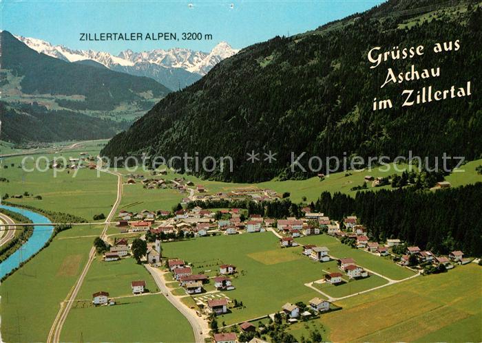 Aschau Zillertal Fliegeraufnahme Zillertal Kaufhaus Waldner