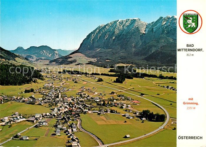Bad Mitterndorf Fliegeraufnahme mit Grimming
