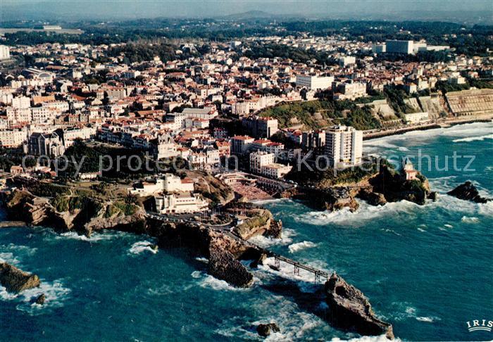 Biarritz Pyrenees Atlantiques Fliegeraufnahme Le Rocher de la Vierge