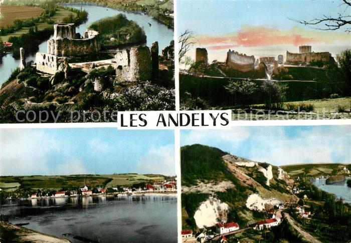 Les Andelys Vallee de la Seine Fliegeraufnahme Burgruine