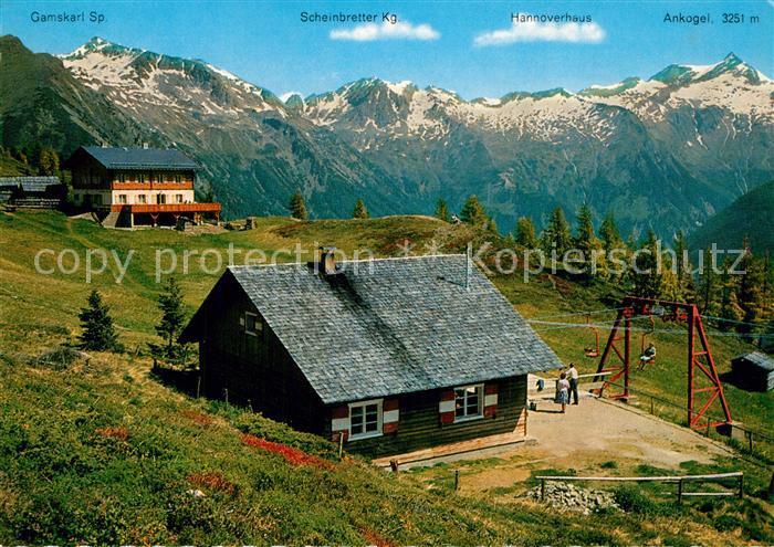 Mallnitz Kaernten Haeusler Alm mit Hohe Tauern