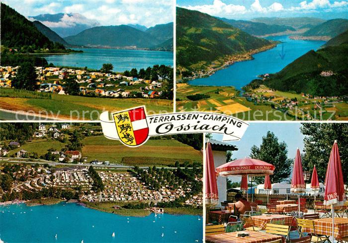Ossiach Fliegeraufnahme Terrassencamping