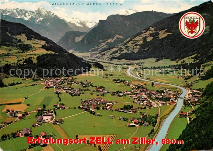 Zell Ziller Tirol Fliegeraufnahme