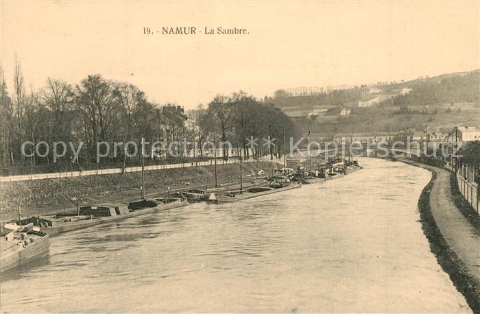 Namur Wallonie Bords de la Sambre Bateaux